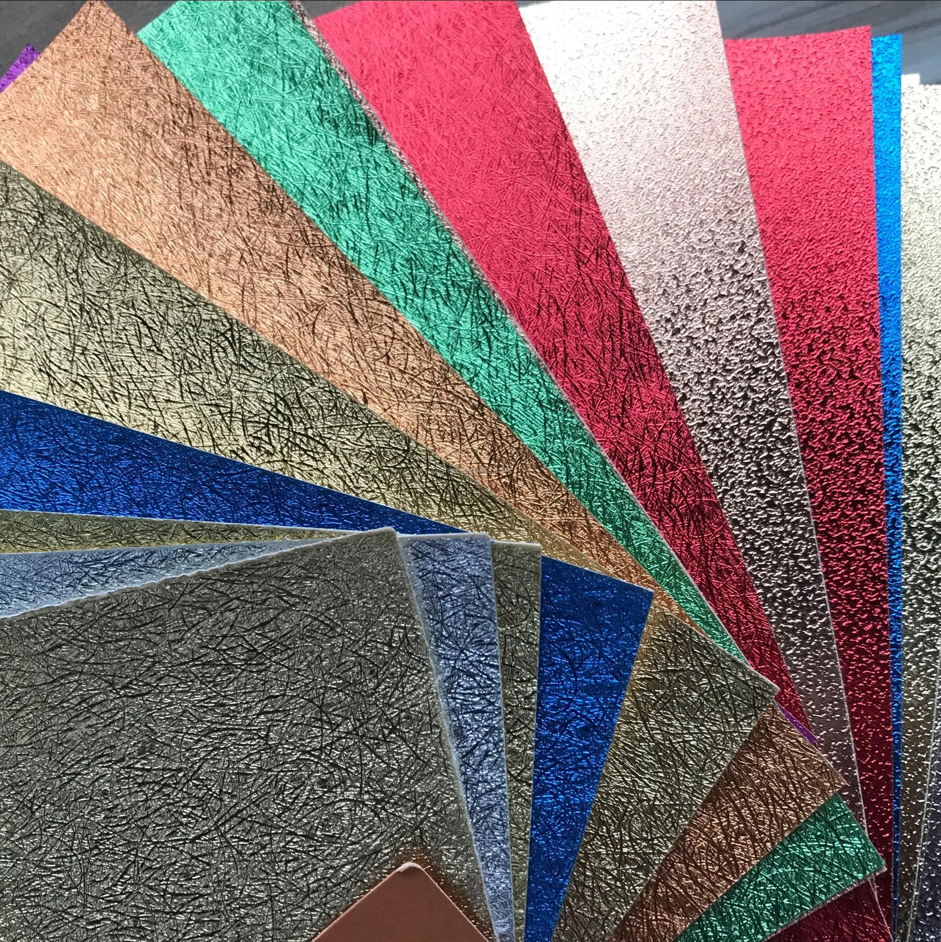 Glossy metallic PVC Paper Vinyl Coated Book Binding and Box Wrapping Paper Made in China