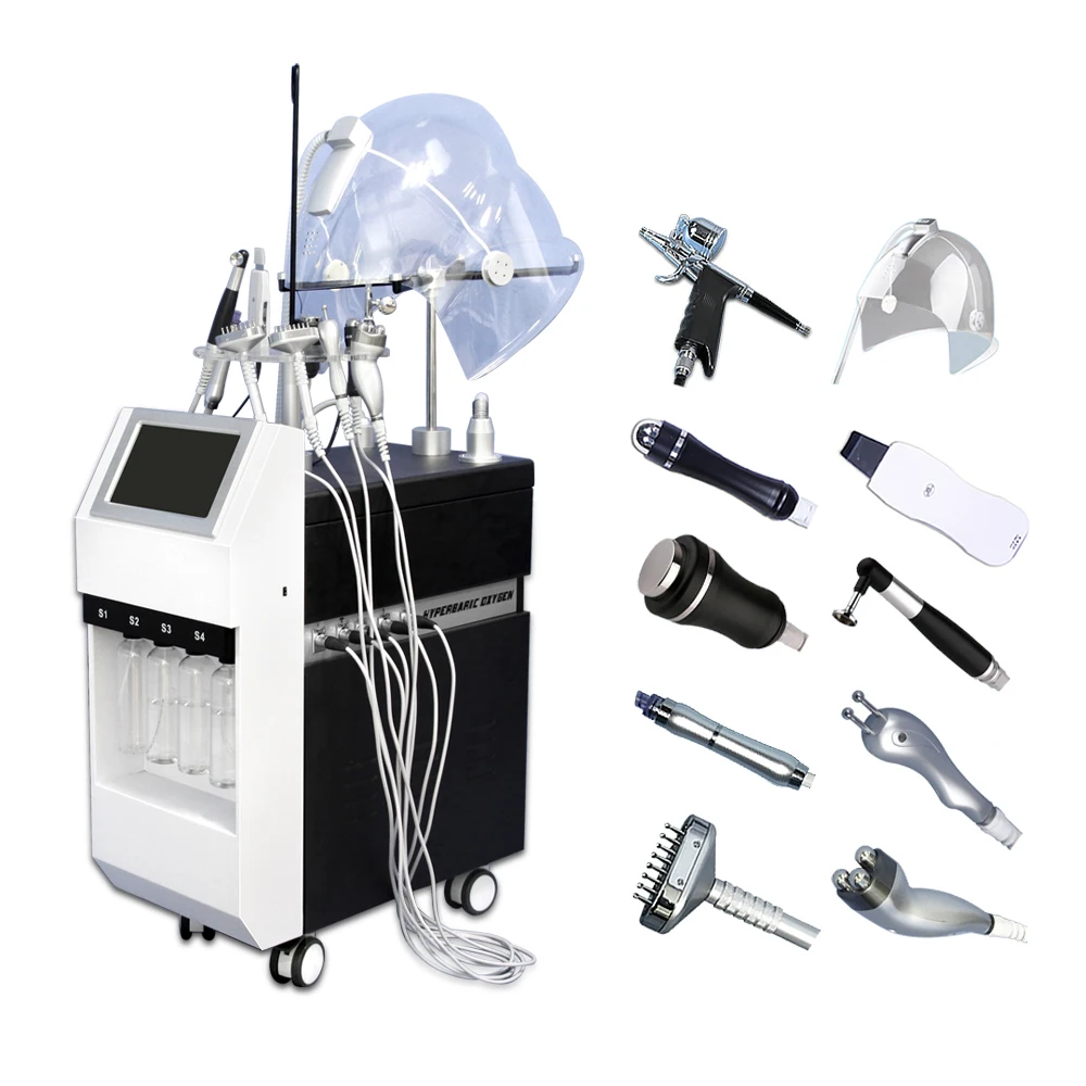 Aribaba new product hydra oxygen facial water jet peelings beauty equipment water Peel spray gun plus Bio skin care tightening