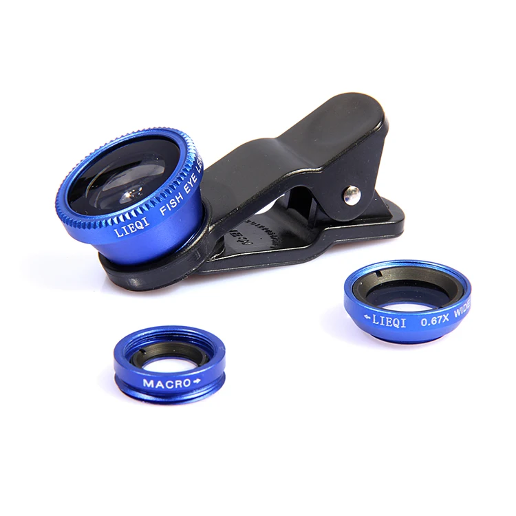  Универсальный зажим объектив для мобильного телефона 3 в 1 Iphone Fisheye