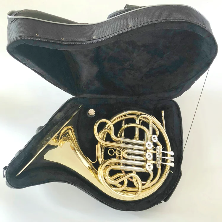 Brass Wind Instrument 4-Key Bb / F Double French Horn