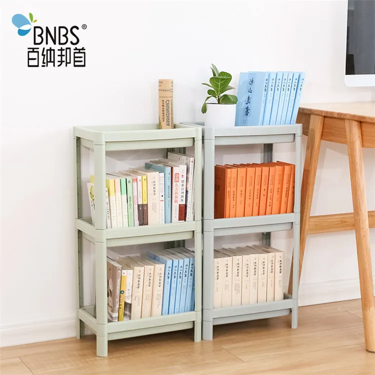 Kids Portable Bookshelf Plastic Book Shelf book cabinet  household rack