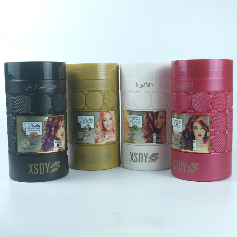 Keratin avocado aloe vera garlic Brazil nut  made in China 1000g  hair treatment mask