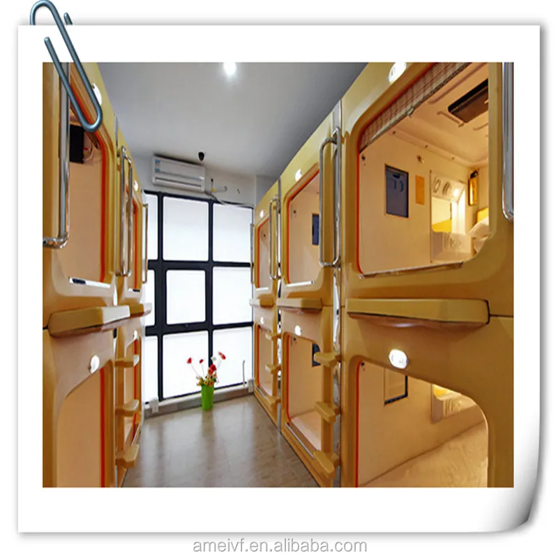 2020 bespoke Popular space capsule hotel bunk bed capsule