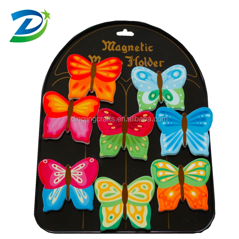 
butterfly animal shape souvenir custom ceramic fridge magnet refrigerator door magnets 