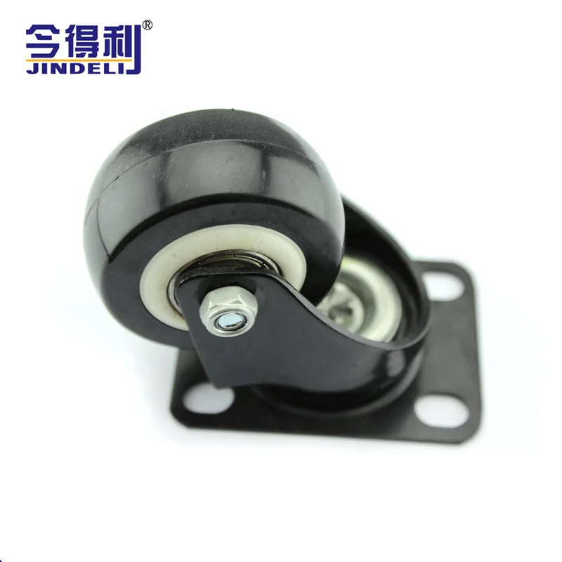 Iron and plastic small furniture casters with good quality