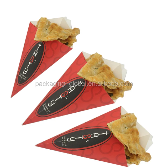 disposable paper snow cone cup for french fries and waffle packaging