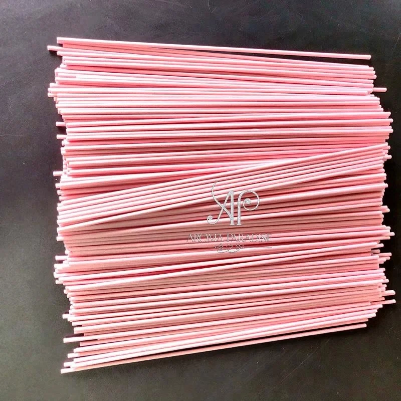 colourful fiber diffuser rattan reed synthetic pink essential oil Replacement refills