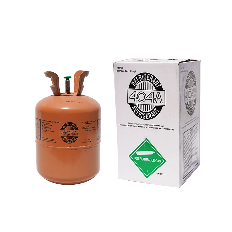 
high quality 10.9kg/24lbs disposable cylinder packing Refrigerant gas R404a hot sale 