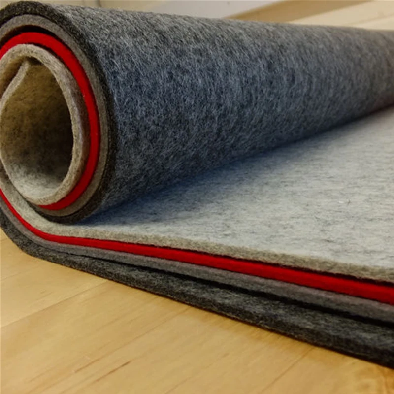 Оптовая продажа, рулон ткани темного цвета толщиной 5 мм из 100% шерсти
