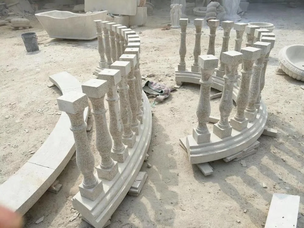 Modern terrace railing designs, stone railing balustrades handrails