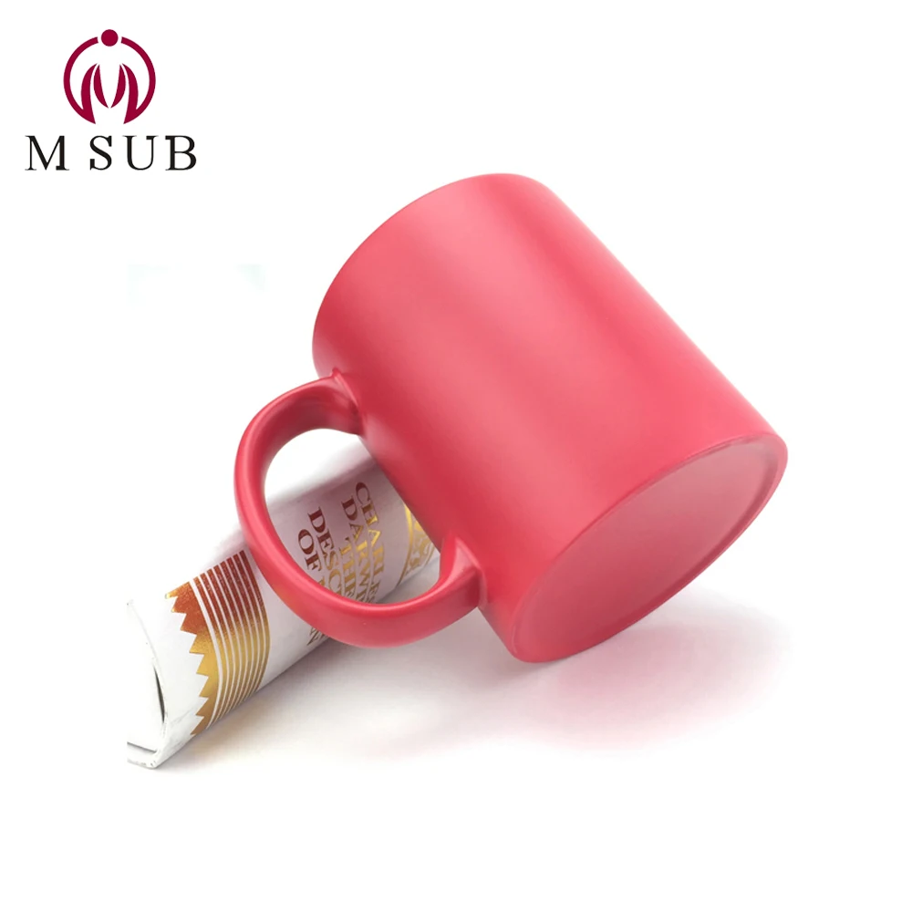 
Blank ceramic mug for sublimation custom photo color changing magic cup 