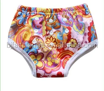 Baby Kids Bamboo Training Pants Toddler Potty One Size Fits All Potty Trainers High Quality Waterproof Cloth Polyester Printed