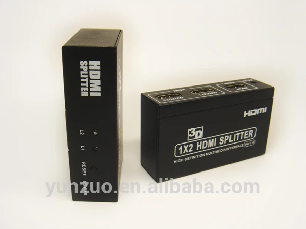 номера- пластиковые hdmi сплиттер усилитель яркий черный ящик 1x2 поддерёкой 3d 4kx2k