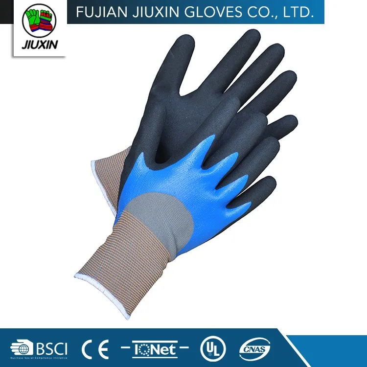 Factory made black latex gloves Anti-slip and breathable work latex gloves for carrying thing