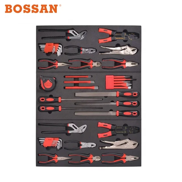 480 pieces Bossan 7-drawers up and down tool cart trolley with a 4-drawers cabinet inside