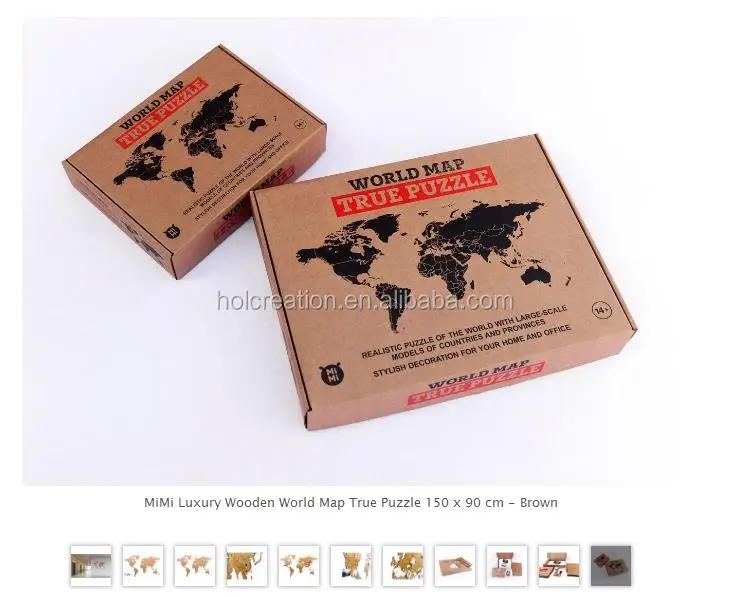 Wall Wood World Map For Decoration Murals With Stickers 39.3x23.6 Inches Eco-friendly Wooden Map Puzzle DIY Home Decoration