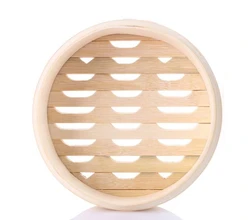 2020 Hot sell 100 handmade bamboo basket weaving steamer dim sum use  bamboo food steamers
