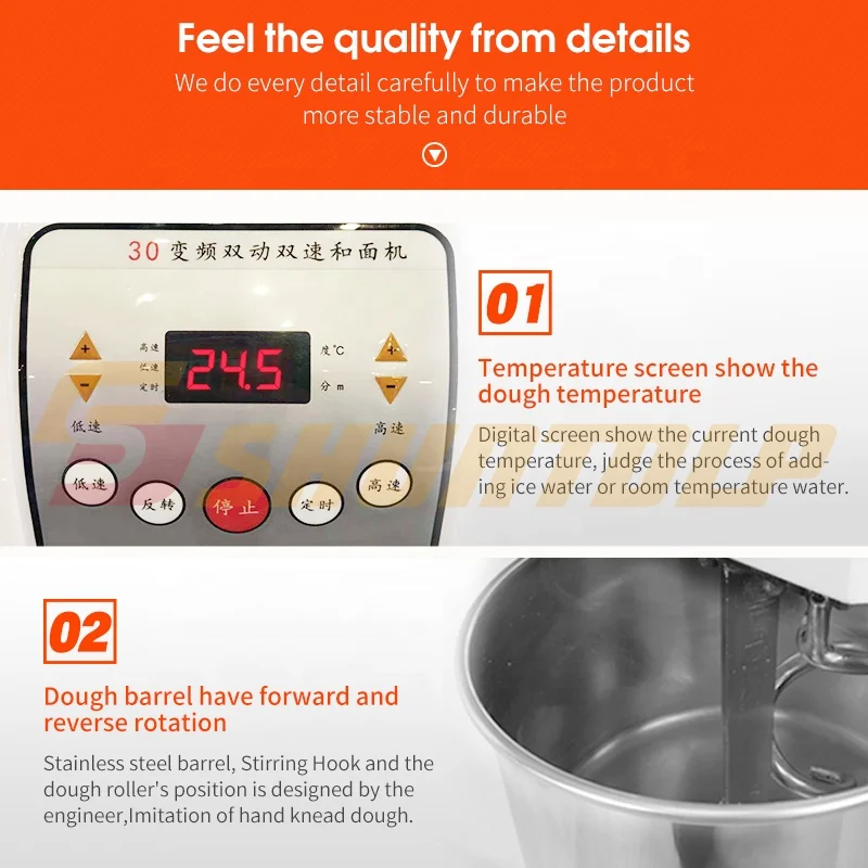 
25kg spiral dough mixer ,flour dough kneader , commercial bakery equipment 