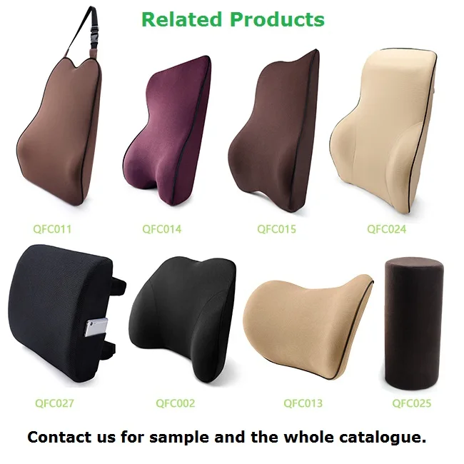 
Adjustable Strap Memory Foam Pillow Lumbar Rest Cushion Car Seat Back Support 