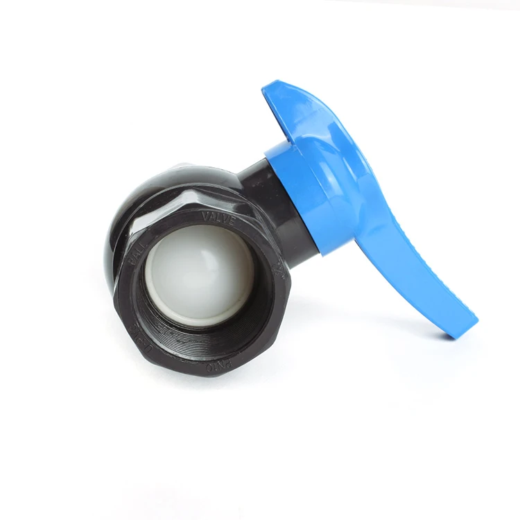 1/2 Inch 3/4 Inch Irrigation Threaded PP Compression Plastic PVC UPVC Ball Valve