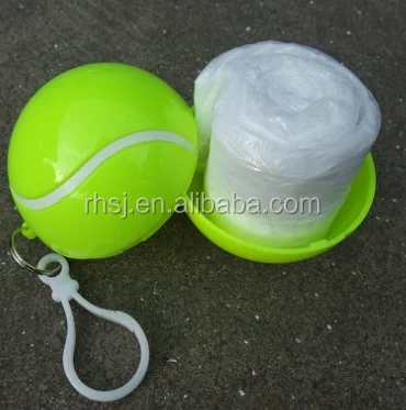 
Promotional gift raincoat customized logo disposable PE water proof raincoat in plastic ball 