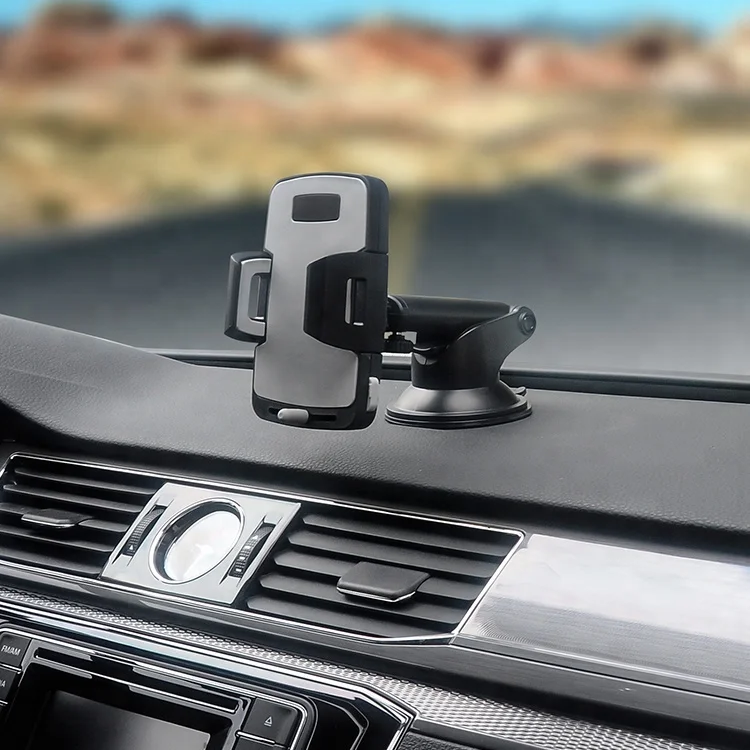 Super strong suction cup with gel dashboard windshield car telescoping phone mount mobile phone holder for smartphones