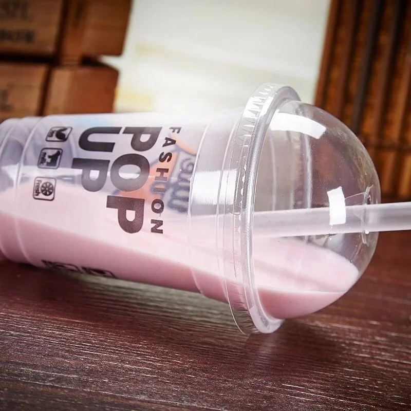 30+ years factory custom logo printing deserts cups 9oz dome lid no holes clear plastic cups for ice cream