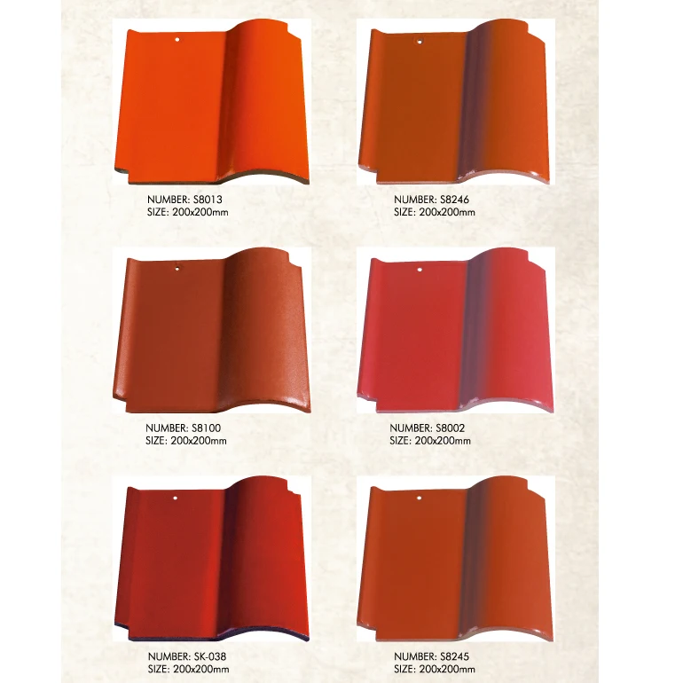 New Style Glazed Clay Materials Tile Roofing