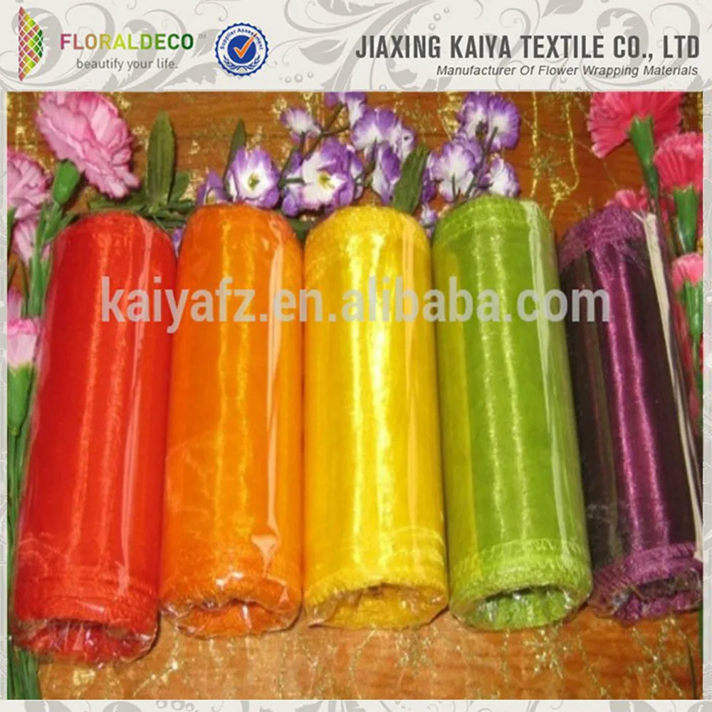 organza roll for decorating and packaging flowers