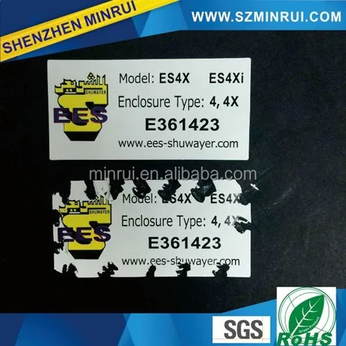 Custom Tamper Proof Asset Tagging Stickers,Property of Company with Bar Code Printing for Tracing Labels