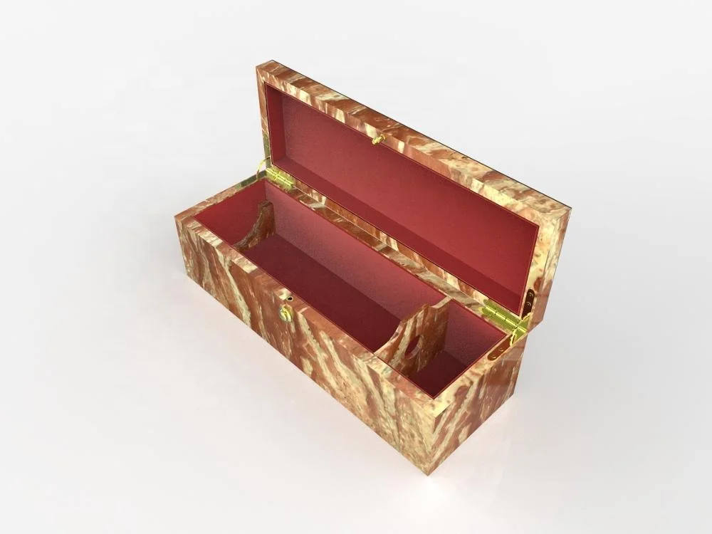 2019 Design Luxury Single Bottle Red Wine Wood Box