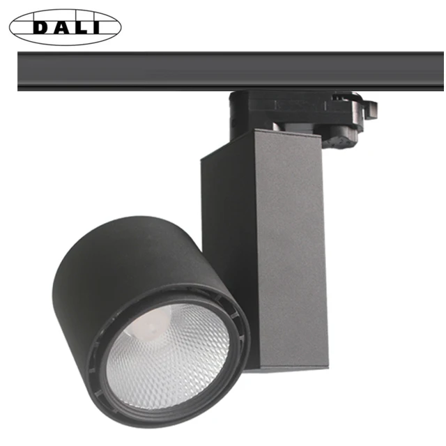 Dimmable DALI Dimming 20W 30W 40W LED Track Light Spotlight For Hotel Supermarket