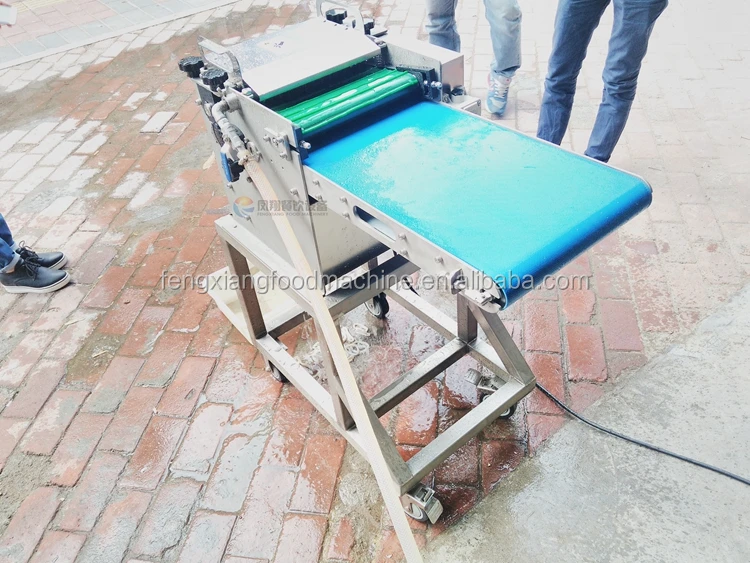 Industrial Automatic Giant Squid Wings Strips Cutting Slicing Machine