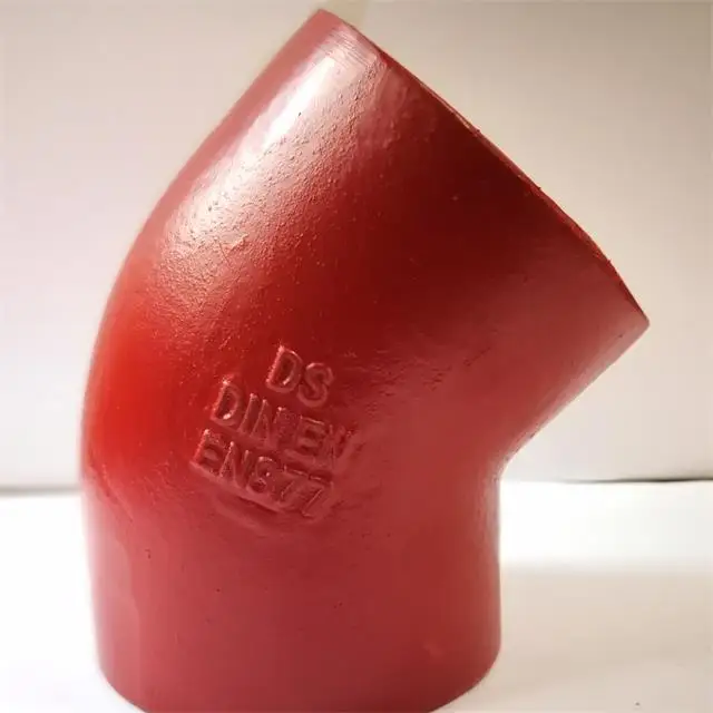 
DS SML fittings for drainage system pipe epoxy coating EN877 BML KML TML bend branch tee reducer cast iron pipe and fittings 