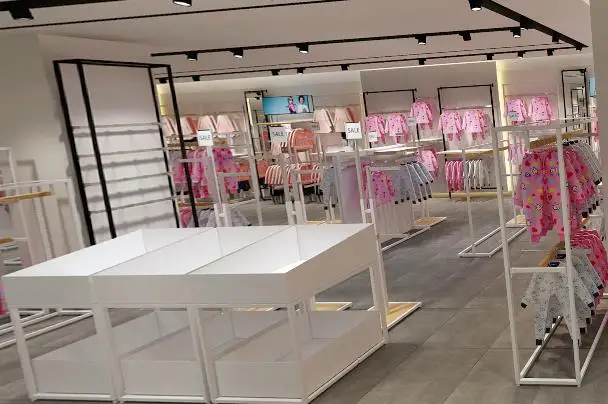 LUX Customized Wholesales Fashion Design Children Clothing Store Furniture For Kid Shop