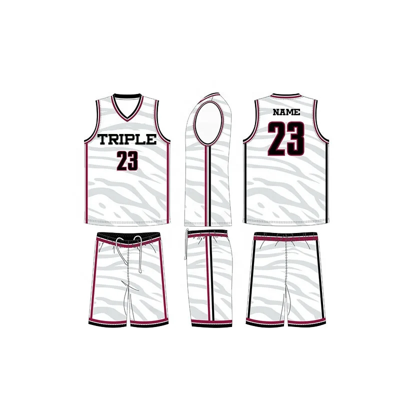 China Manufacturer Sublimation Basketball Uniforms New Design Basketball Team Uniform Personalized Jersey Uniform Set