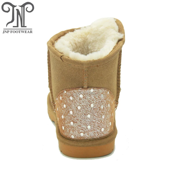 
Winter Ankle Boots Kids Rabbit Warm Snow Boots Outdoor Cute Girls Leather Boots Kids US 