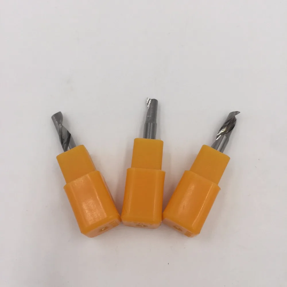 one flute spiral bits for aluminum cnc bits