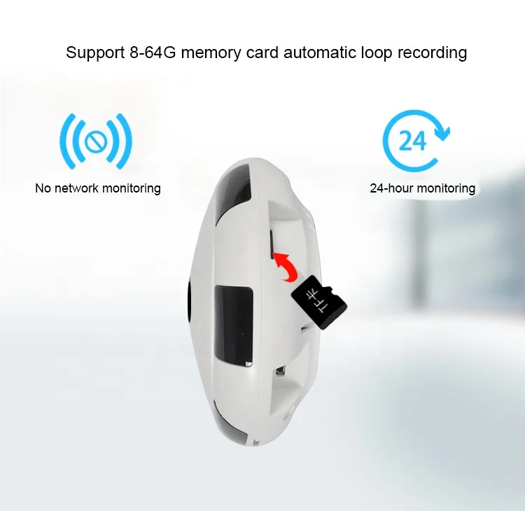 2019 Indoor  Wireless wifi smart camera 960P 360 Degree Fisheye Camera IP with HD screen from Vidhon