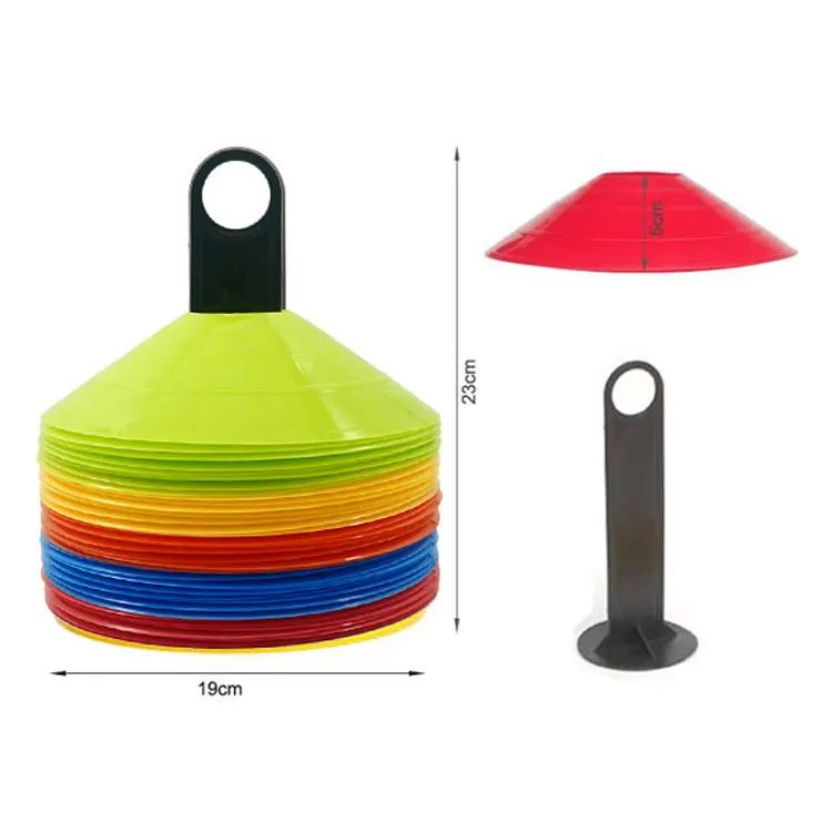 Sets 50-Pack 2 Inch High Sport Agility Disc Soccer Cones Equipment For Training Kids