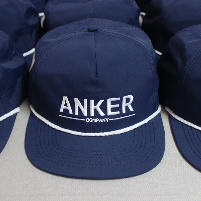 
Design rope hat, Custom logo nylon cap, Unstructured snapbacks 