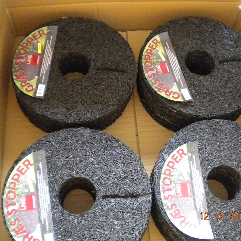 30cm brown rubber mulch tree ring