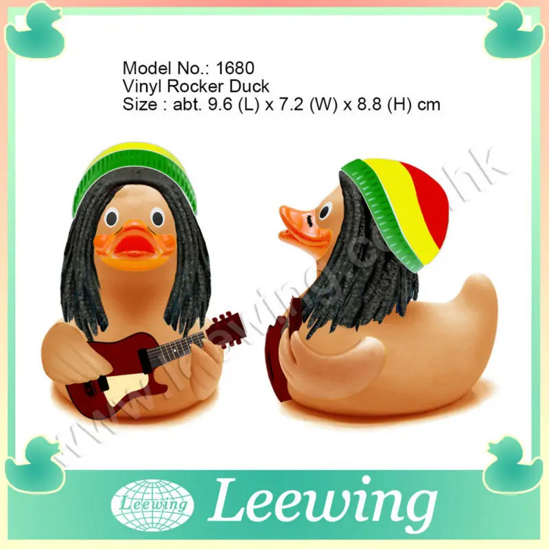70s рок-н-ролл модной моде эко- дружественных пластиковые резиновая утка