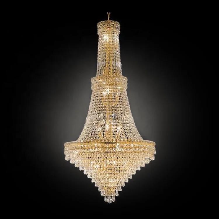 Foyer Crystal Empire Chandelier Lighting Hotel Restaurant Crystal Chandelier Wedding Decoration Lighting Fixture CZ6533