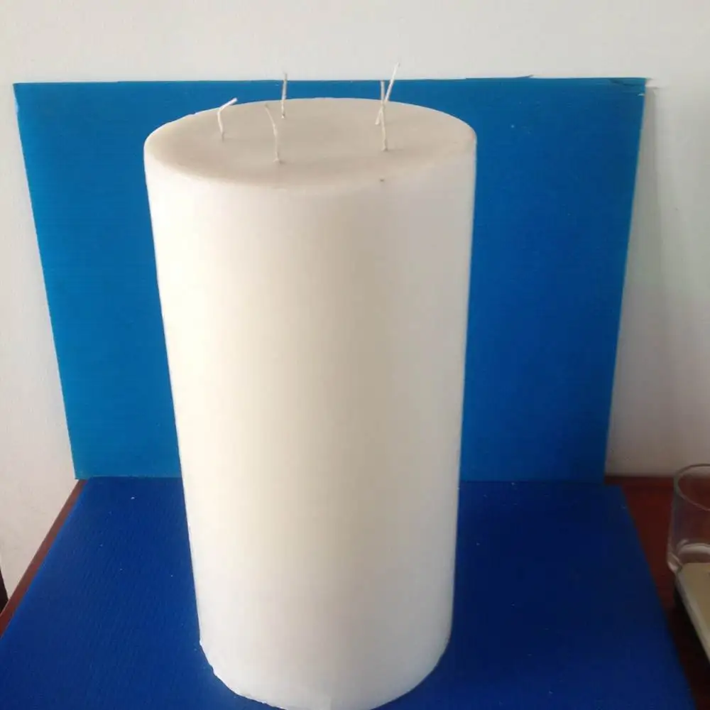 Paraffin Wax Pillar White Candles