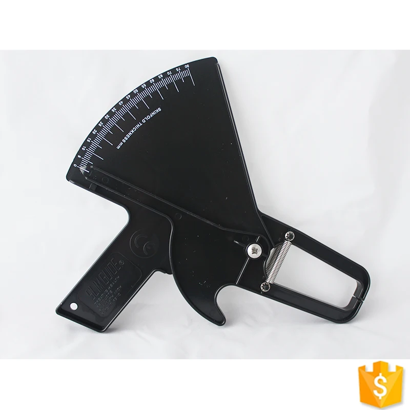 2019 ZHUOYU Economy Plastic Skinfold Caliper, Slim, Guide style