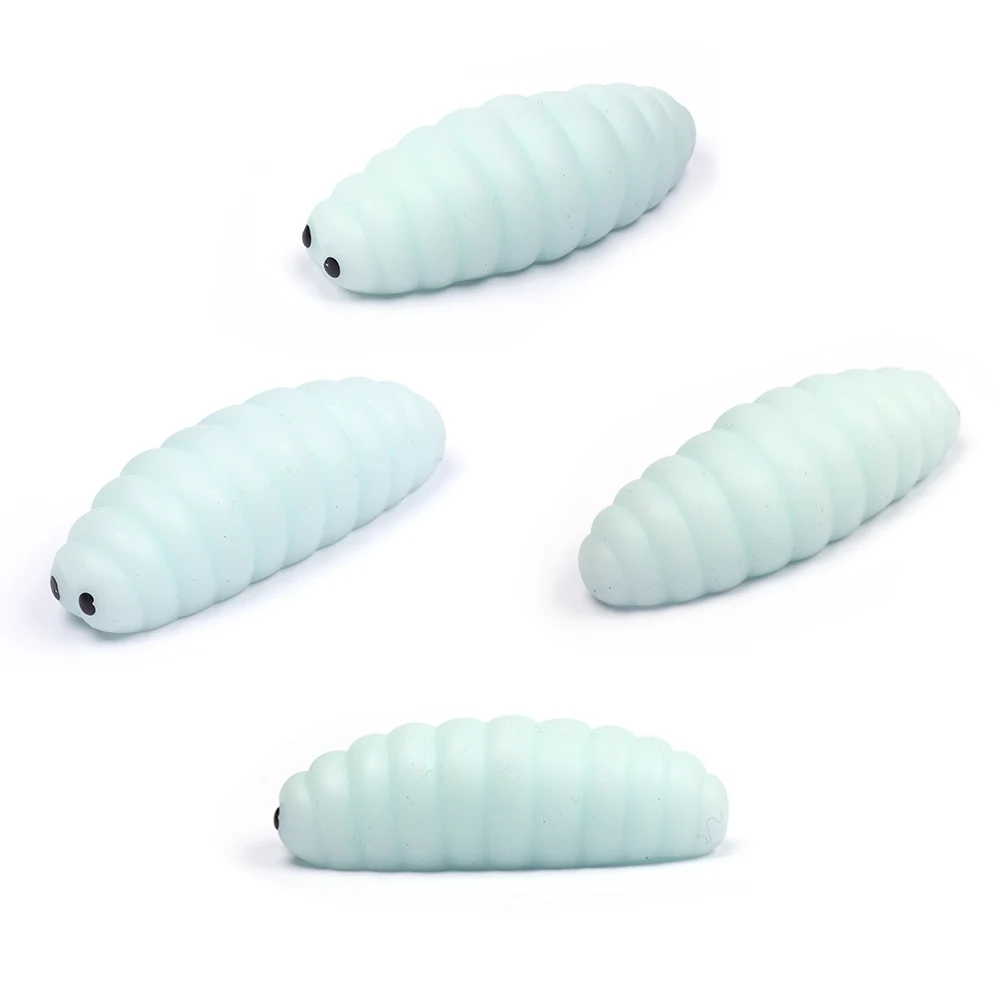 2019 Hottset Mini Squishy Toys Kawaii Mochi Squishy Worm Toy Antistress Toy