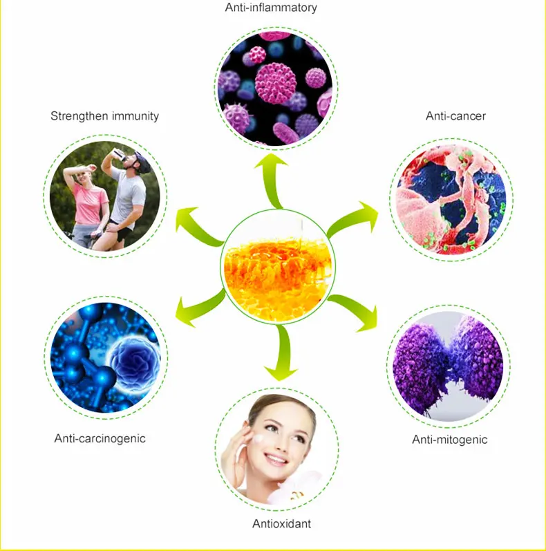 Good 100% Natural brazil green propolis extract capsule being miss beauty bee propolis capsule