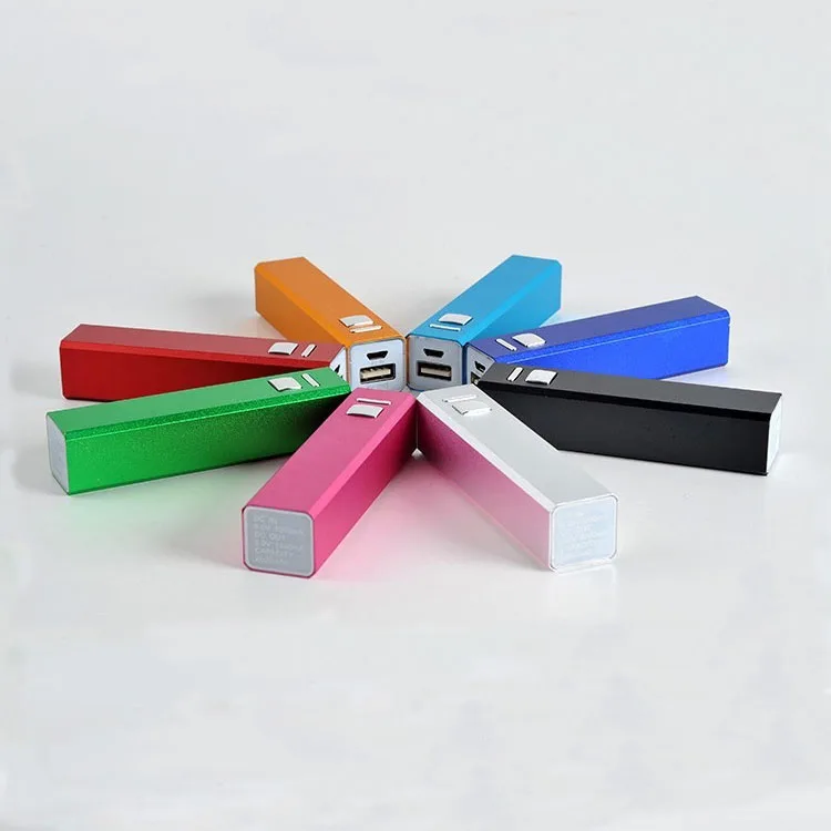 Colorful 2600mAh Promotional Mobile Power Bank for Mobile Phone Custom Logo Cheap Portable Power Bank Smart Charger for Mobile