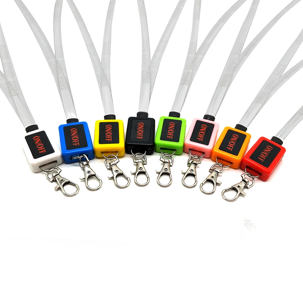 
Newest Product Led Flashing Light Up Logo Led Flashing Lanyard 